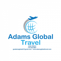 Adams Global Travel logo with info smaller Adams Global Travel logo with info smaller